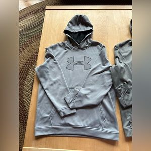 Lot of two size large loose hooded sweatshirts from Under Armour